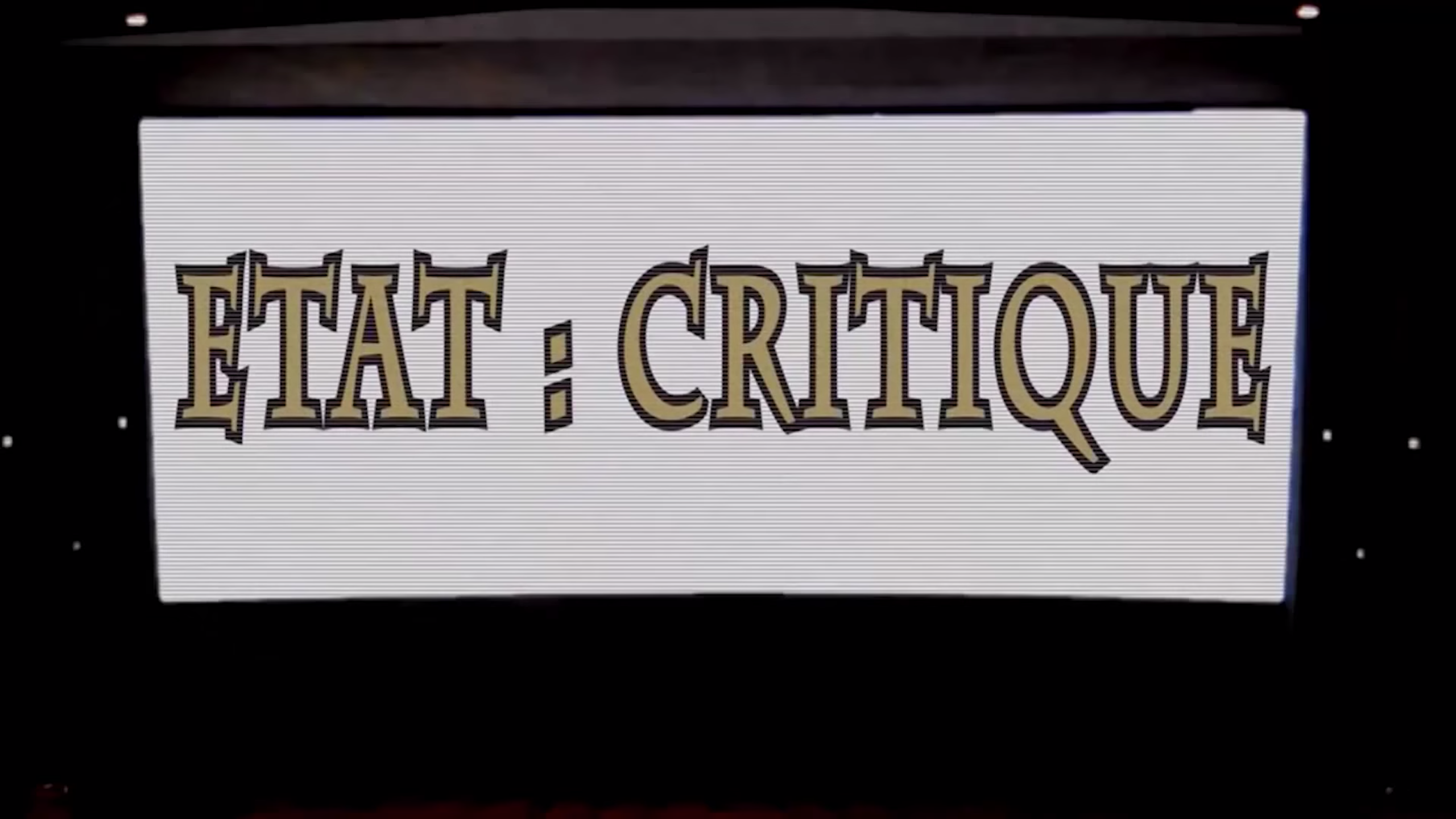Etat : Critique - Émission Web (2011)