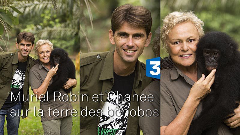 Muriel Robin et Chanee sur la terre des bonobos - Documentaire (2017)